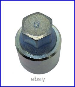 WHEEL LOCKING NUT BOLT KEY FOR AUDI A3 A4 A5 A6 Q2 TT HEX 17mm CODE LETTER Q
