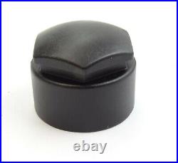 WHEEL NUT COVERS FOR PEUGEOT 108 208 308 2008 3008 17mm LOCKING CAPS MATT BLACK