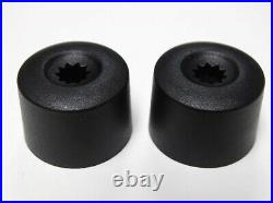 WHEEL NUT COVERS FOR SEAT IBIZA LEON ALTEA EXEO Mii LOCKING BOLT CAPS BLACK MATT