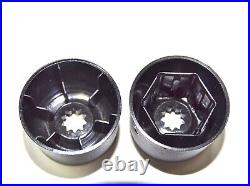 WHEEL NUT COVERS FOR SEAT IBIZA LEON ALTEA EXEO Mii LOCKING BOLT CAPS BLACK MATT