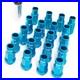 WORK Wheels M12x1.25 Wheel Nuts and Locking Nuts Set Open End Blue