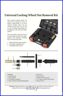 Welzh Werkzeug Universal Locking Wheel Nut Removal Master Kit 31433-WW