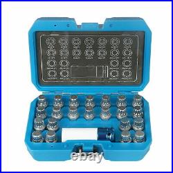 Wheel Lock Lugnut Anti-theft Lug Removal Key Nut Screw Socket Set For VW 23PCS