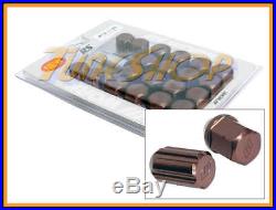 Work Racing Rs Type Forged Aluminum Lock Lug Nuts 12x1.25 M12 1.25 Bronze 20pc S