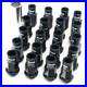 Work Wheels M12x1.5 Wheel Nuts And Locking Nuts Set Open End Black
